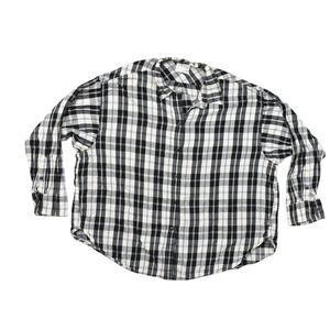 J. Crew Plus Size 22 Multicolor Cotton Button-Up Top Relaxed Plaid